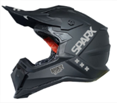 Шлем мото эндуро Sparx (Спаркс) Raptor (JH-601) чёрный матовый 2XL