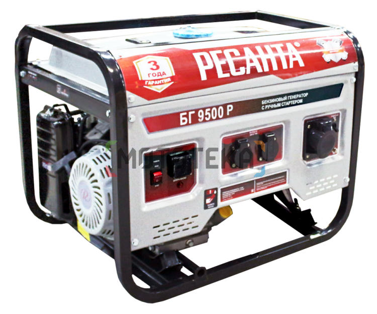 Электрогенератор бензиновый Ресанта БГ 9500 Р