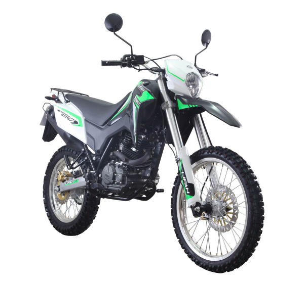 Мотоцикл кроссовый / эндуро LIFAN (Лифан) LF250GY - 3 зелёный | Мототека