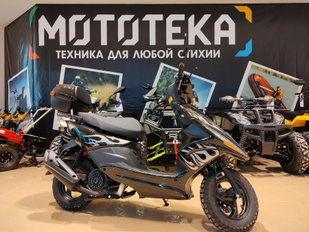 Скутер Мотомир SLASH чёрный - купить с доставкой, по выгодной цене в интернет-магазине Мототека