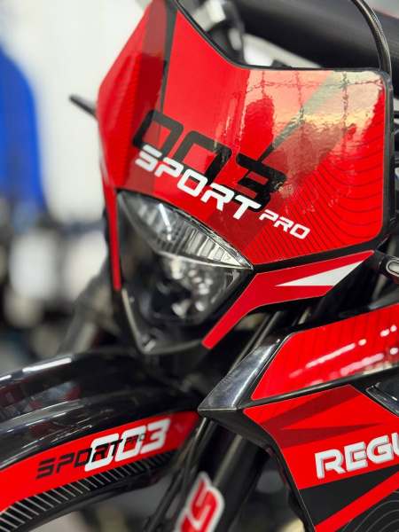 Мотоцикл кроссовый / эндуро Regulmoto (Регулмото) Sport - 003 PR PRO 300 (4 valves) 6 передач чёрный/красный с ПТС | Мототека