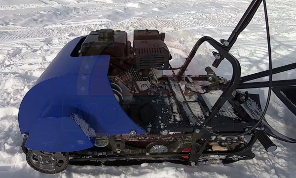 Мотобуксировщик компактный с седельным модулем Лидер-ДЕЛЬТА-2S-CVTL (+фара), 8 л.с., ВАРИАТОР TAV2-40 | Мототека