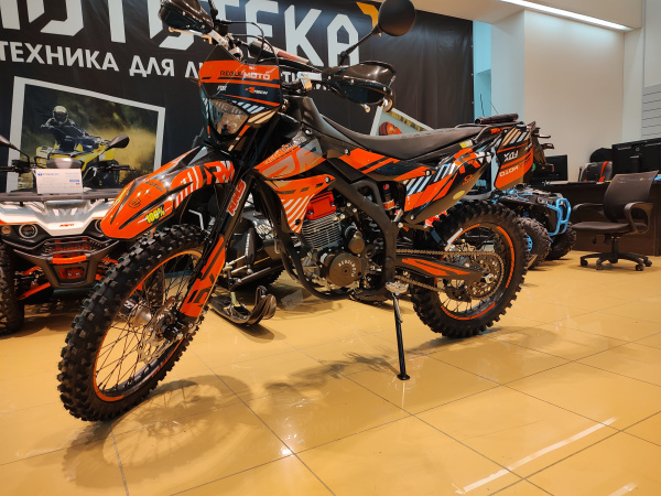 Мотоцикл кроссовый / эндуро Regulmoto (Регулмото) ZR PR 4 valves 6 Gear чёрный/оранжевый с ПТС | Мототека