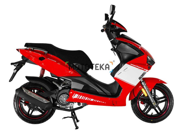 Скутер Regulmoto (Регулмото) FORMULA 125 (LJ125T - 8M) красный/белый с ПТС | Мототека