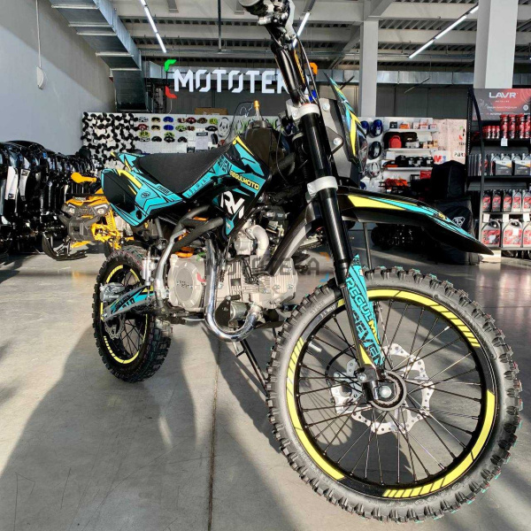 Питбайк Regulmoto (Регулмото) SEVEN 49cc (125) чёрный/жёлтый/синий | Мототека